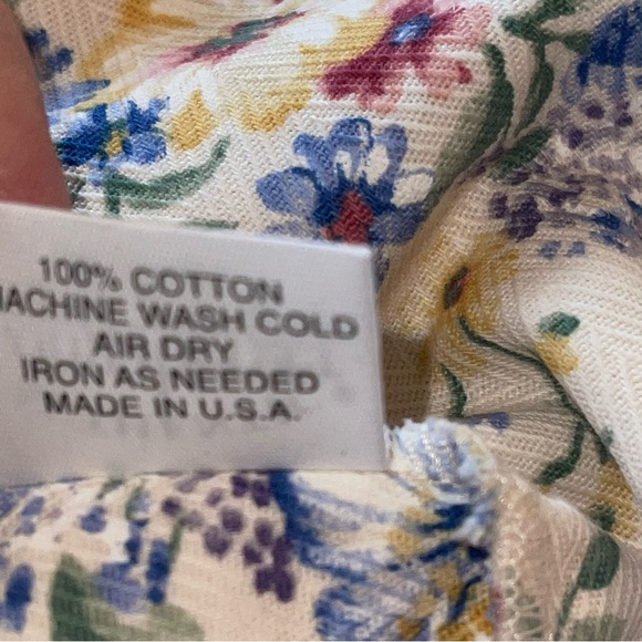 Longaberger Liner Fabric Spring Floral 2003 Small Easter Basket EUC - Picture 3 of 4